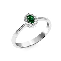 Ringe Zanette Gioielli Dame in Weißgold Smeraldo AN-2335P-8-SMERALDO - AN-2335P-8-SMERALDO